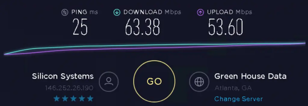 Speed test to 146.252.26.3