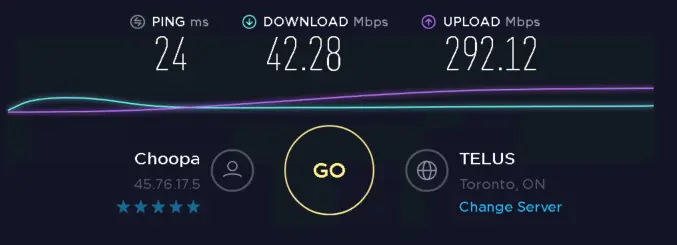 Micorleavs Speed test on VPS