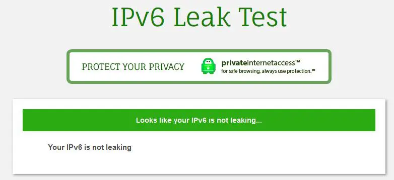 IPv6 Leak Test