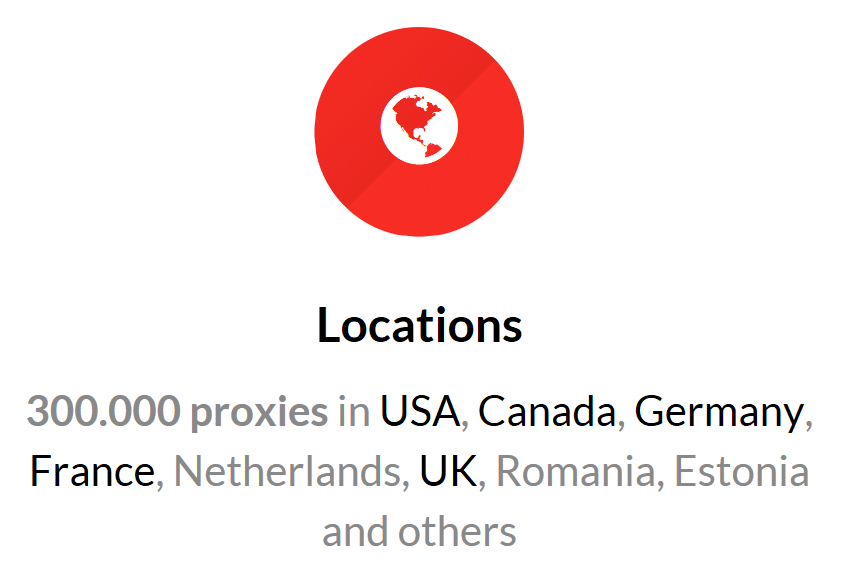 Location of mexela proxy servers