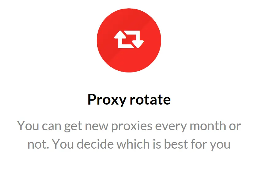 monthly Proxy rotation