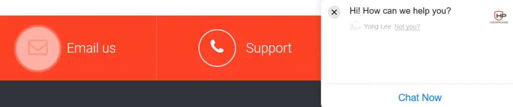 fast customer support offer by highproxies