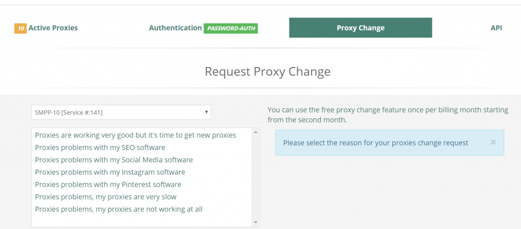 IPLease Proxy Change Request