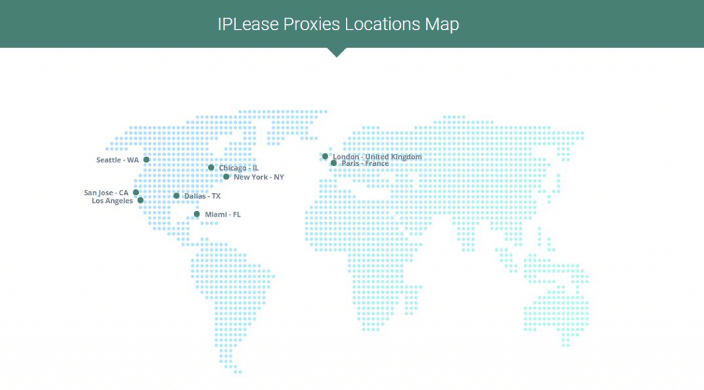 Location of IPLease proxy servers