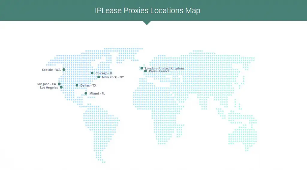 Location of IPLease proxy servers