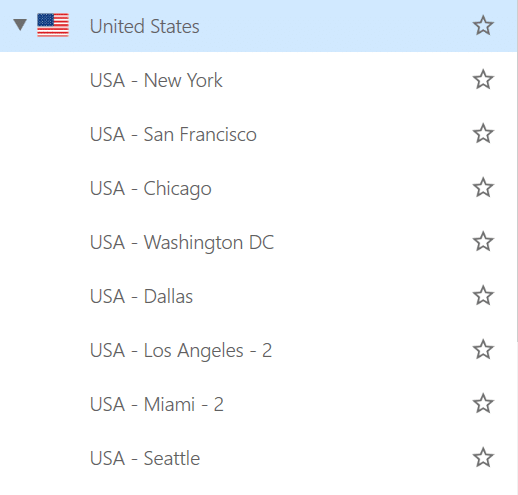  US server on ExpressVPN Portal