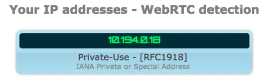 WebRTC Test Confirmation