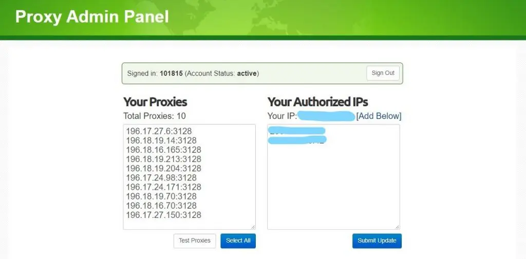 How to authorize IPs