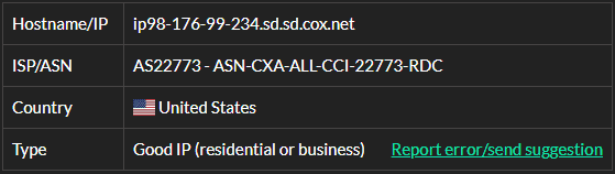 IP3-98.176.99.234 location