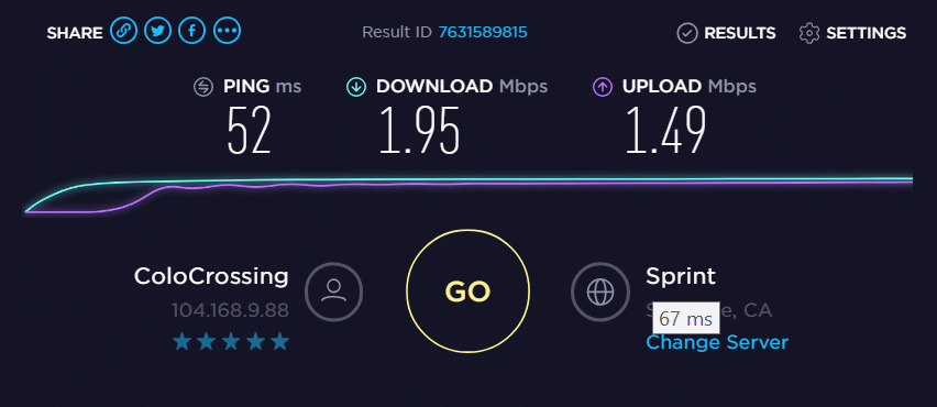 IP- 104.168.9.88 speed test