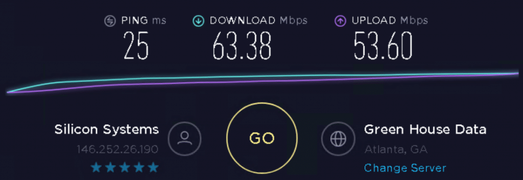 Speed test to 146.252.26.3