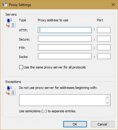 Use a proxy server for your LAN