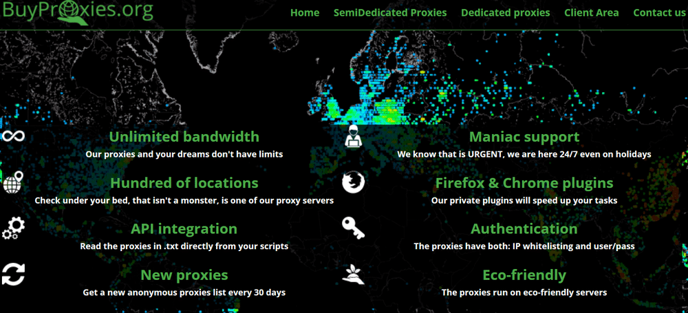 buyproxies.org 主页