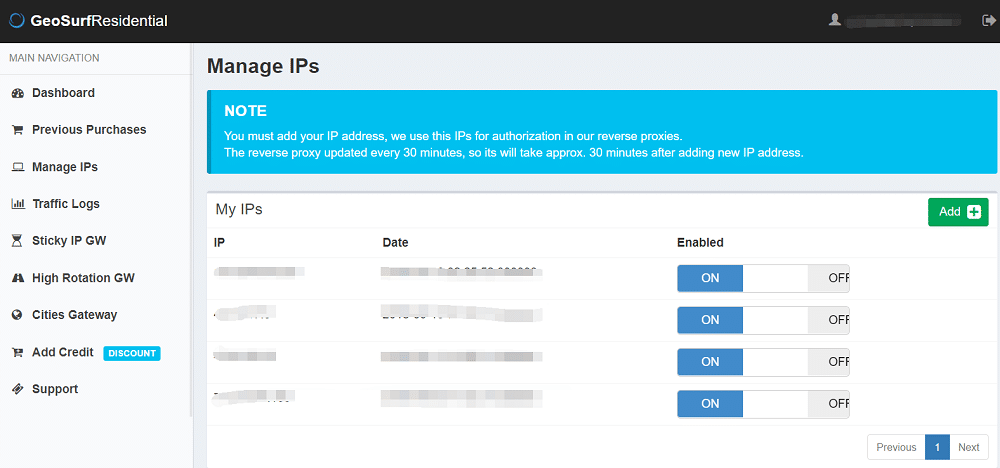 管理 ips 以验证