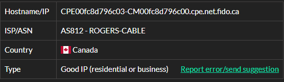 CA IP3 - 173.33.237.175 ISP test