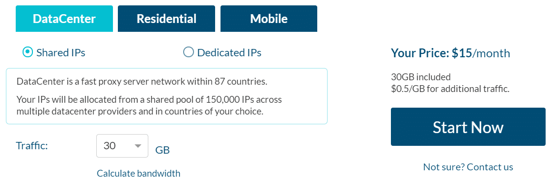 Data center shared IPs