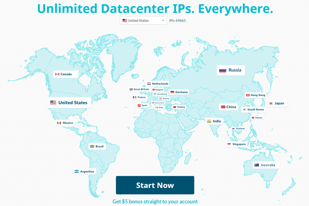 Datacenter IPs proxy network of Luminati
