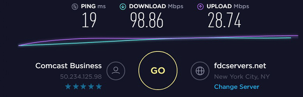 Pagsubok ng bilis sa IP2 - 50.234.125.98