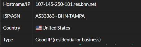 IP8- 107.145.250.181 ISP 测试