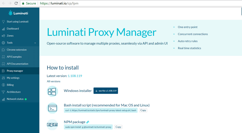 Luminati Proxy Manager