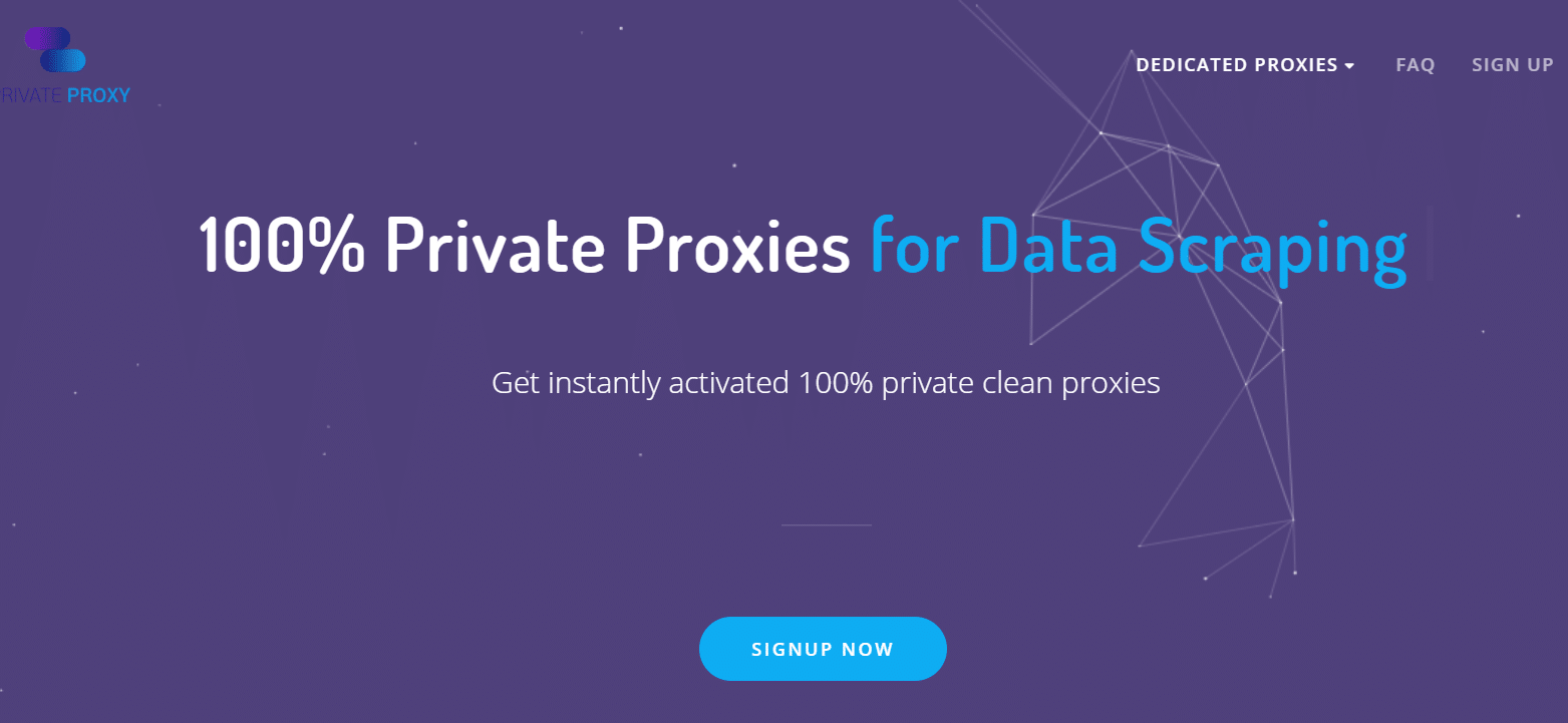 PrivateProxy.me website homepage