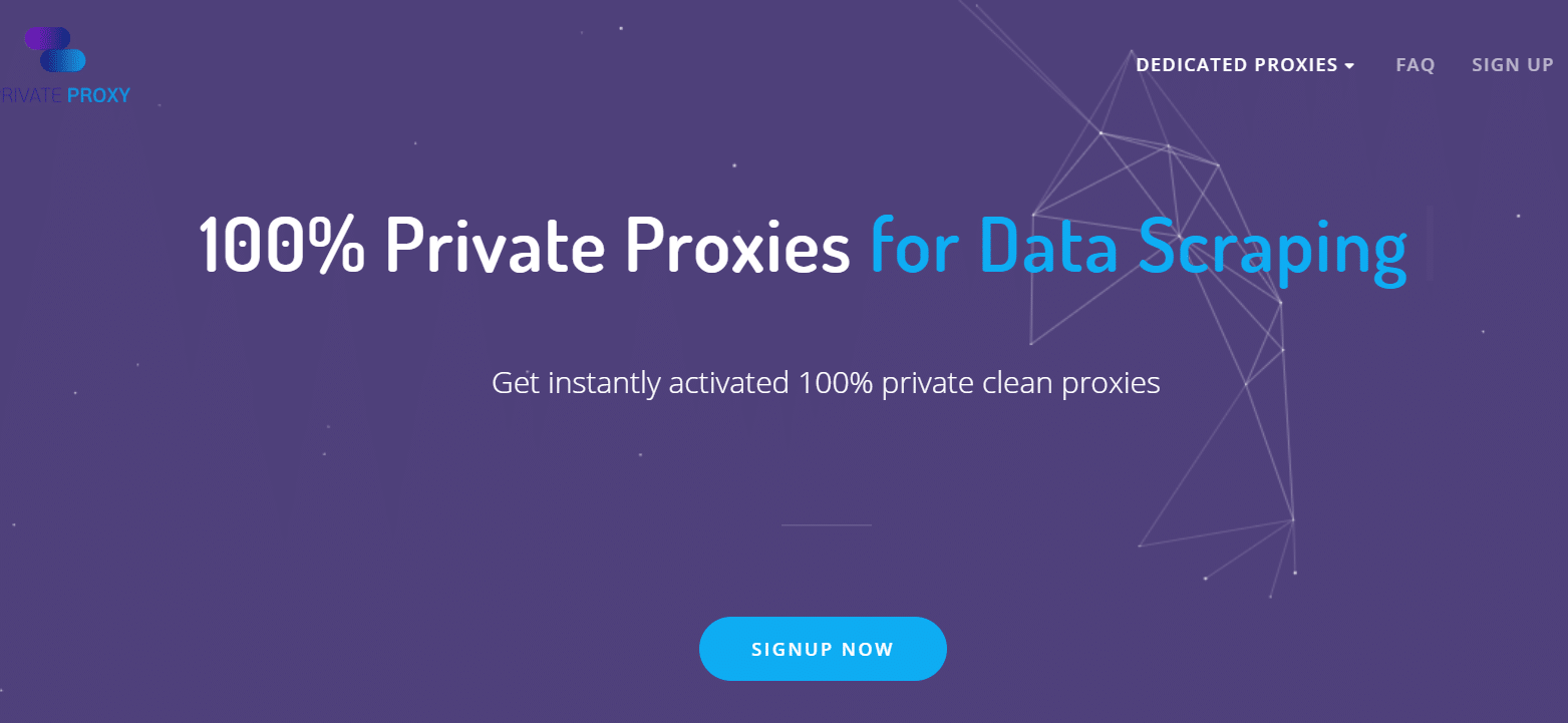 PrivateProxy.me 网站主页