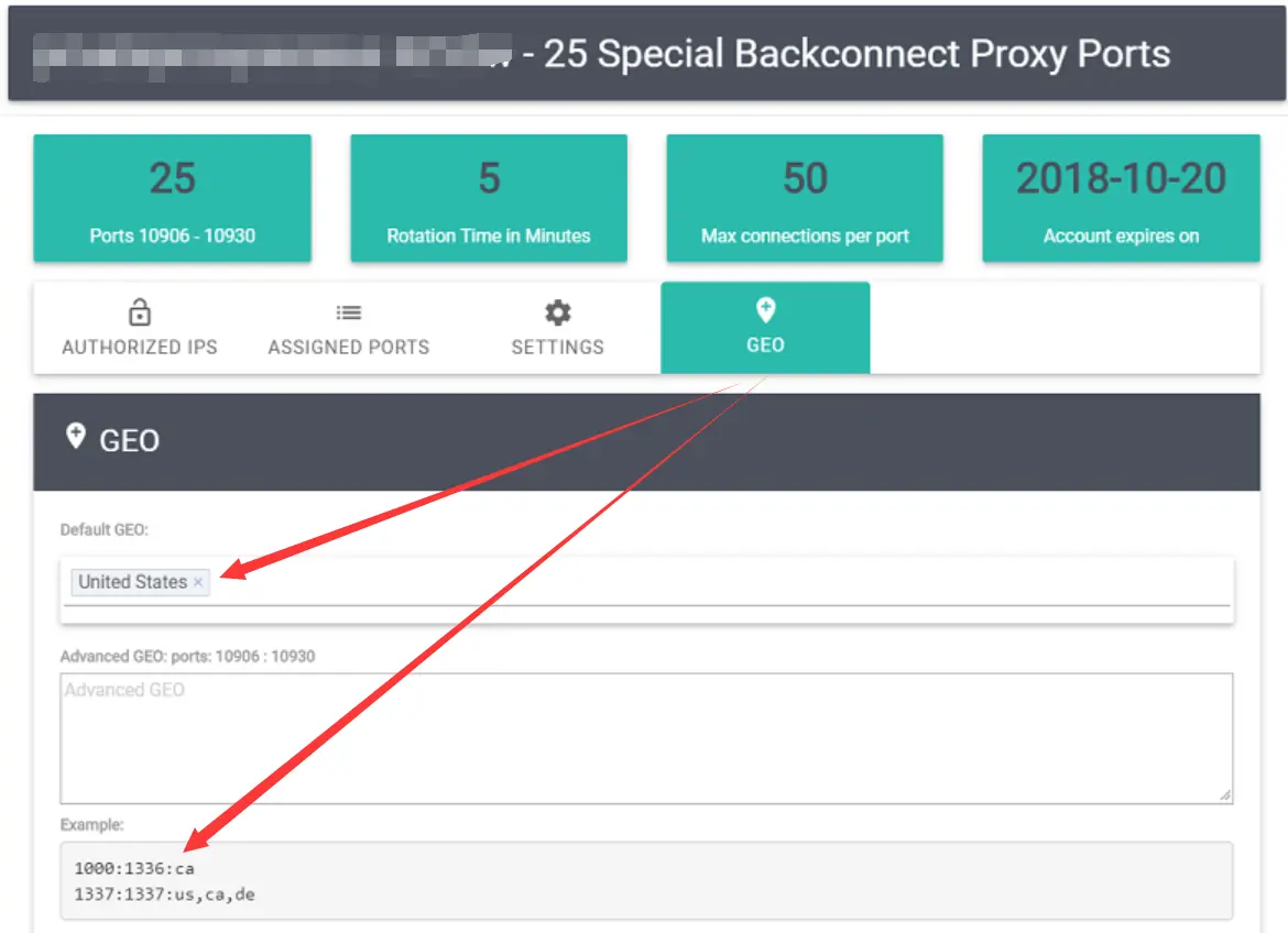 Special Backconnecting Proxies Geo-Targeting