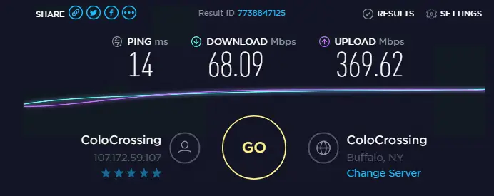 Speed test with proxies ip 5
