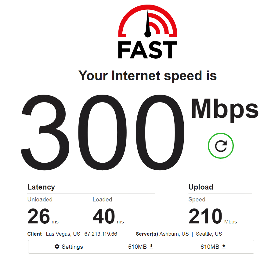 Speed test with proxies ip4