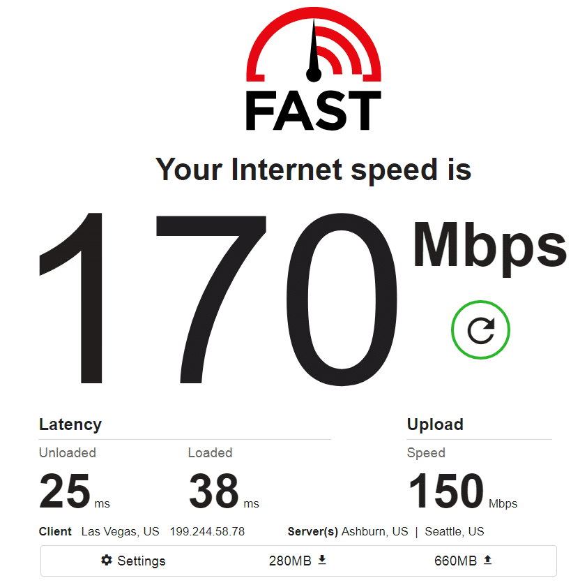 Speed test with proxies ip5