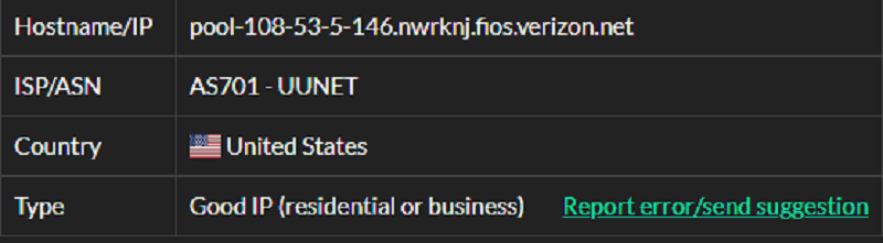 Stormproxies ISP test ip2