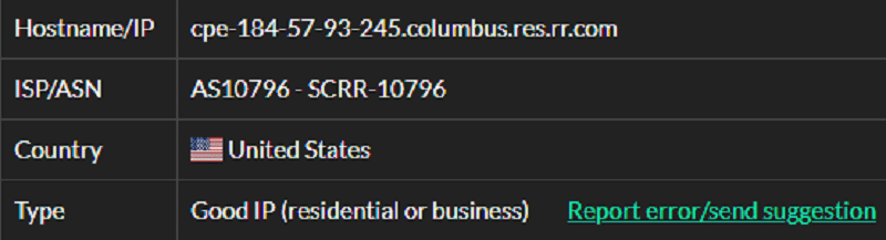 Stormproxies ISP test ip4