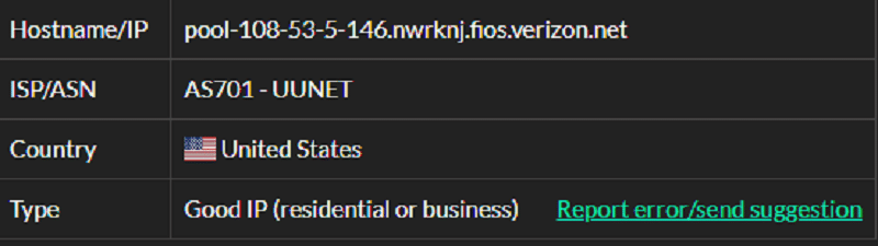 Stormproxies ISP test ip7