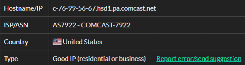 风暴代理 ISP 测试 IP9