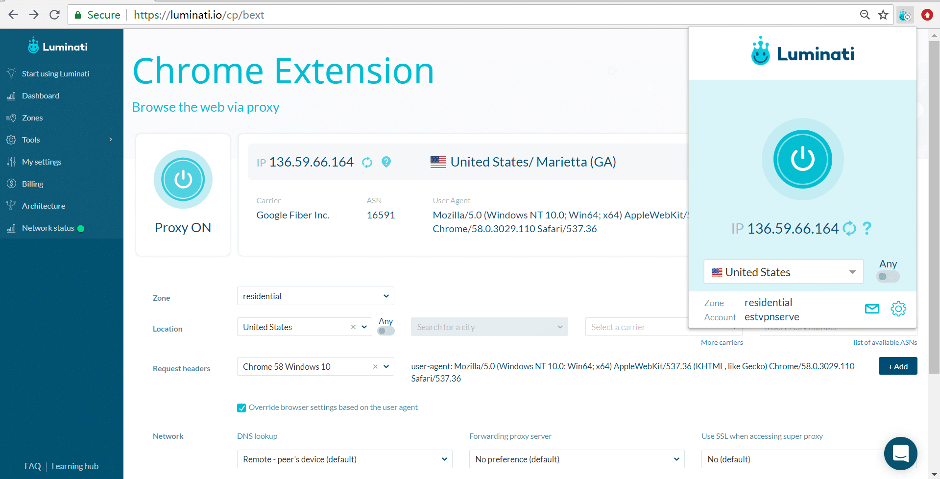 Use Luminati Residential Proxies On Chrome Extension