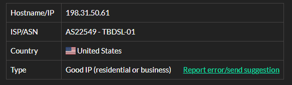 NetNut isp 测试 IP8