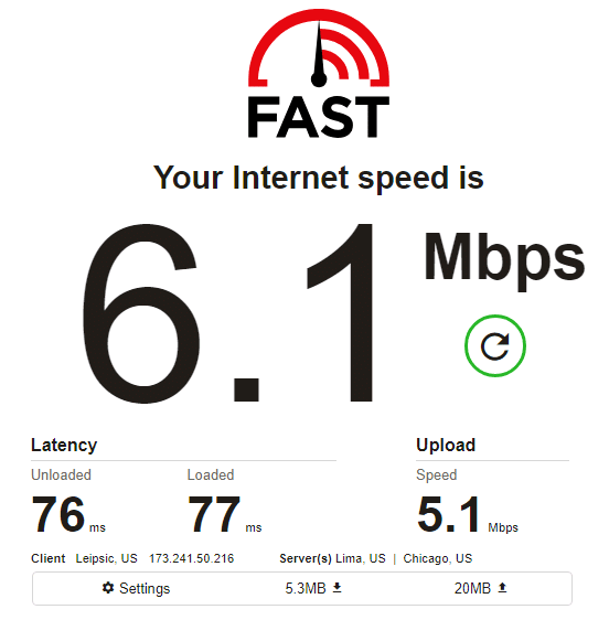 网件速度测试 ip11