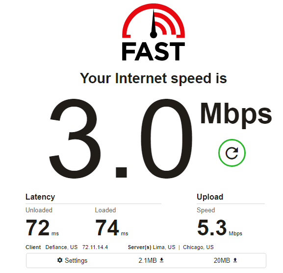 NetNut speed test ip2