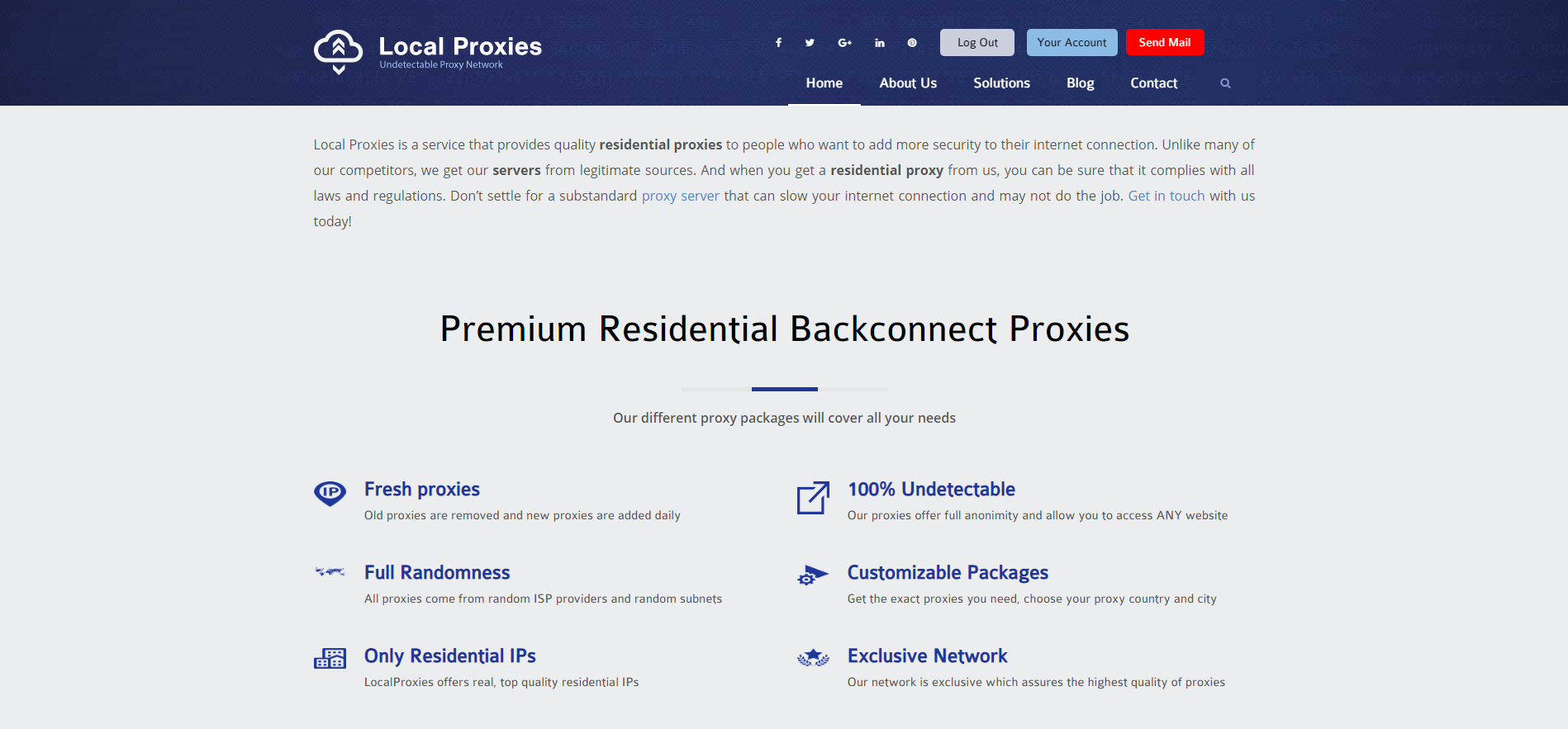 Local Proxies Homepage