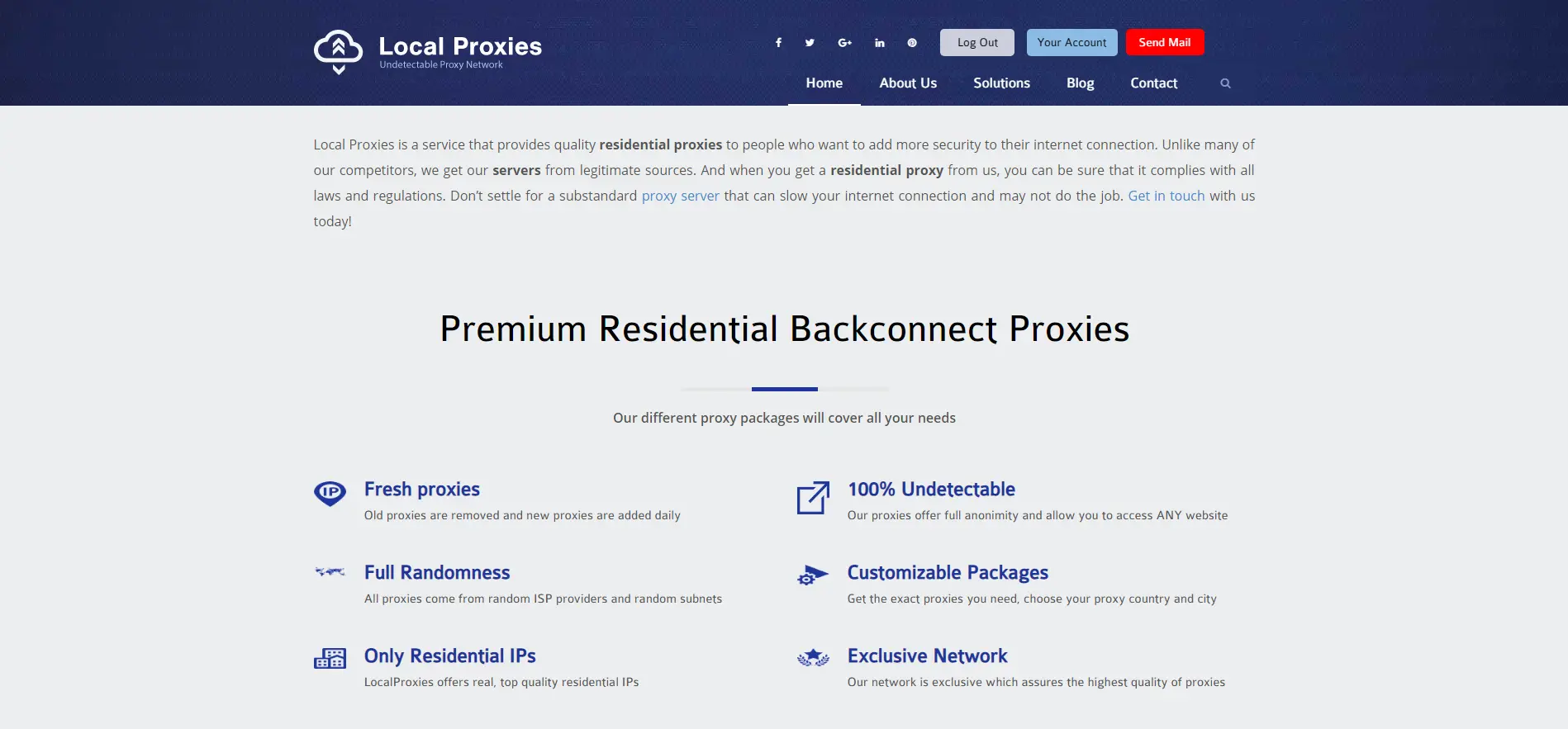 Local Proxies Homepage