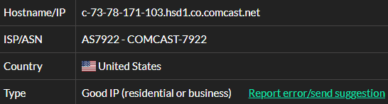 Local Proxies isp test ip 10