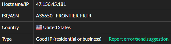 Local Proxies isp test ip 2