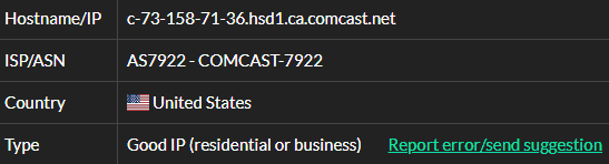 Local Proxies isp test ip 7