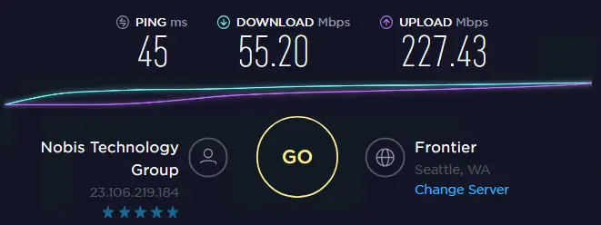 Speed test with ip 6