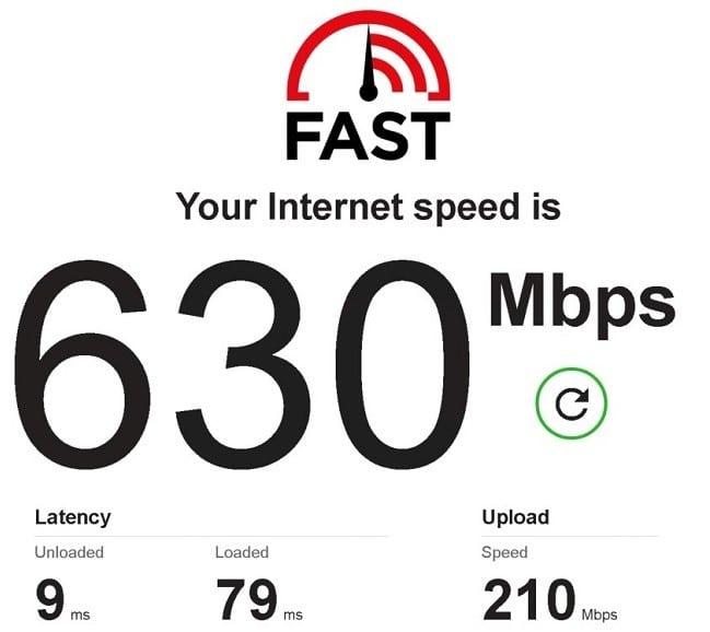 speed test of Icedoutproxies Residential ip 5