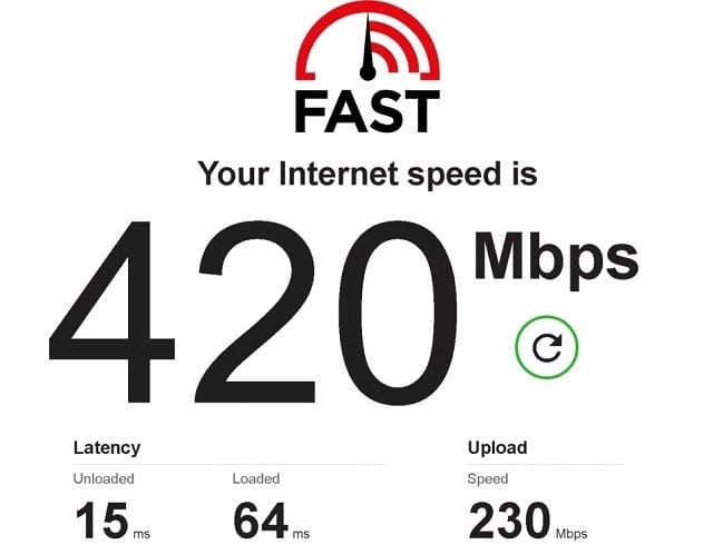 speed test of Icedoutproxies Residential ip 6