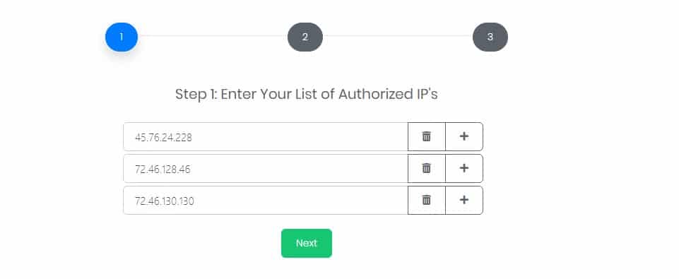 Flipnode IP authentication