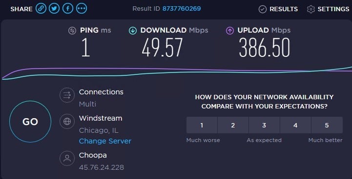 无代理的 Flipnode 代理测试
