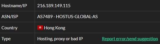 Infatica ISP 测试 IP1