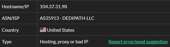  Infatica ISP 测试 IP3